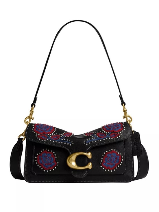 Coach Handbags - COACH Tabby Medium Leather Americana Embroidered Shoulder Bag 26